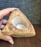 Agaat waxinelichthouder