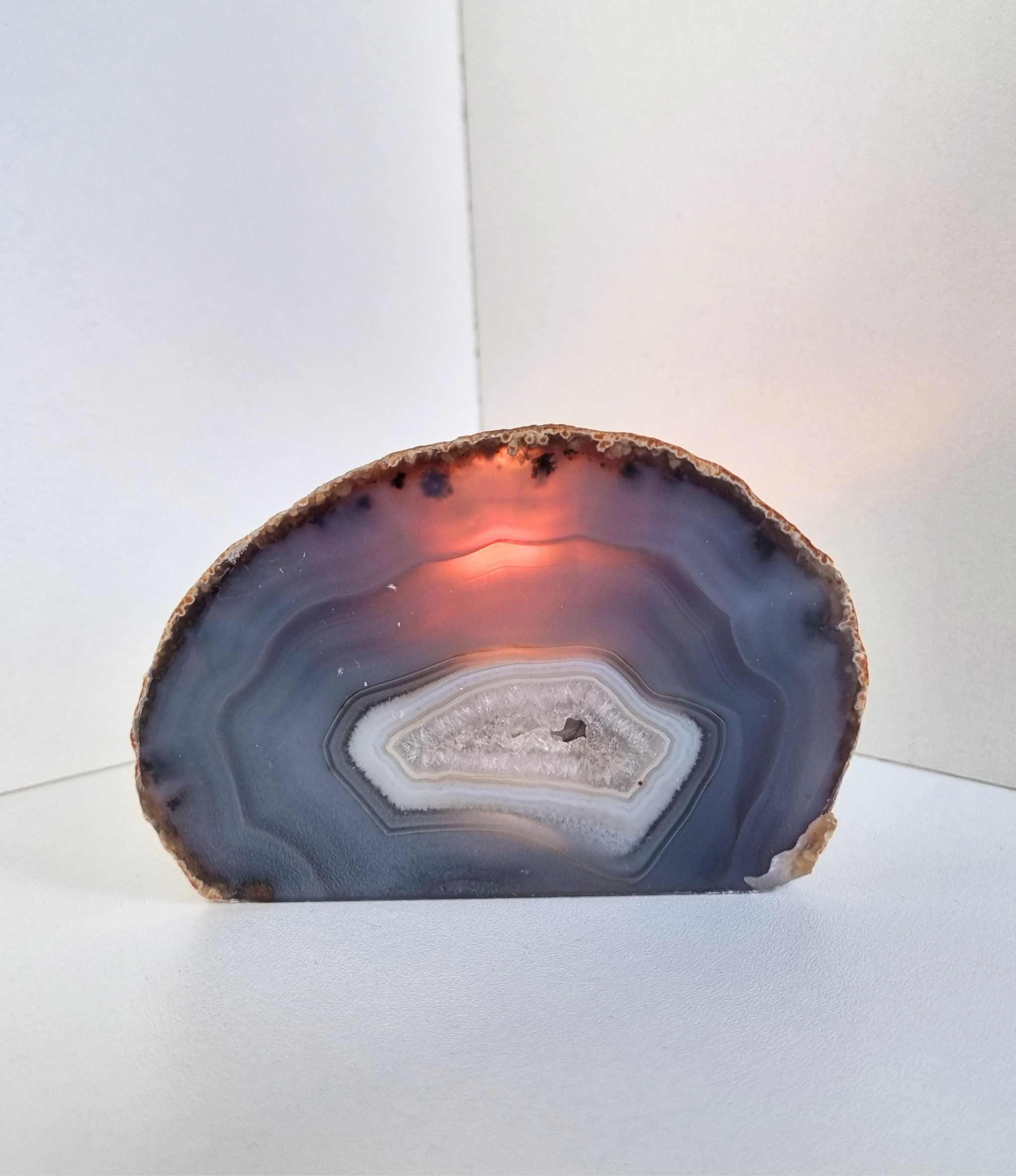 Agaat waxinelichthouder