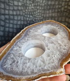 Agaat waxinelichthouder