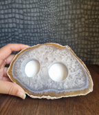 Agaat waxinelichthouder