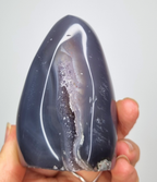 Amethist met agaat free form