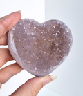 Amethist met agaat hart