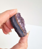 Amethist met agaat hart