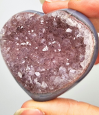 Amethist met agaat hart