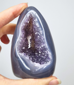 Amethist met agaat free form