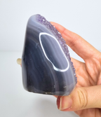 Amethist met agaat free form