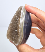 Amethist met agaat free form