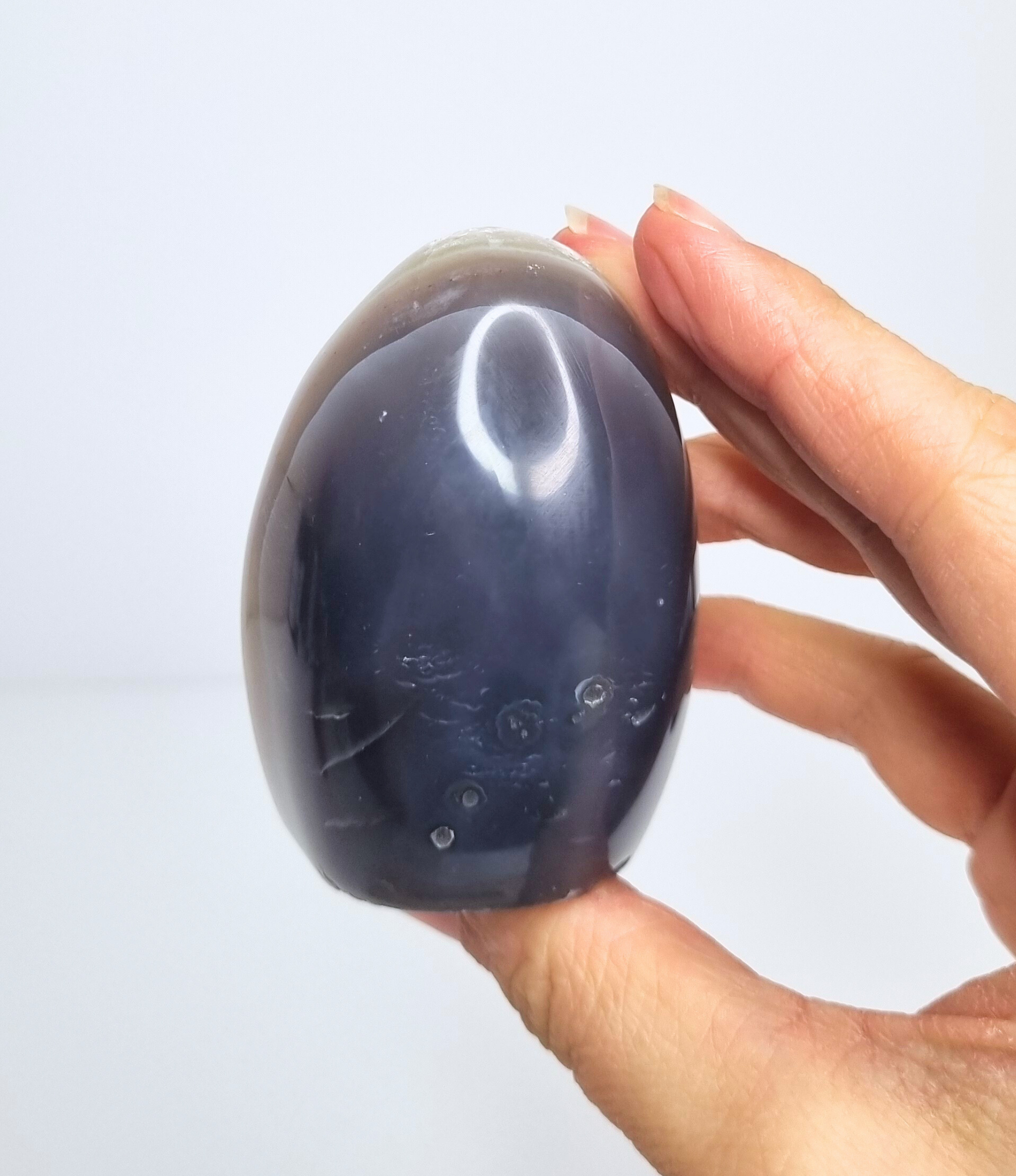 Amethist met agaat free form