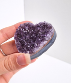 Amethist met agaat hart