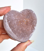 Amethist met agaat hart