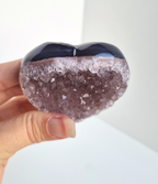 Amethist met agaat hart