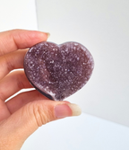 Amethist met agaat hart