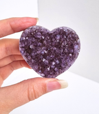 Amethist met agaat hart