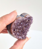 Amethist met agaat hart