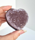 Amethist met agaat hart