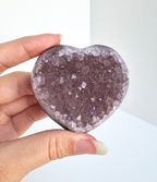 Amethist met agaat hart