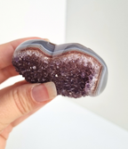 Amethist met agaat hart