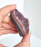 Amethist met agaat hart