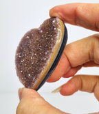 Amethist met agaat hart