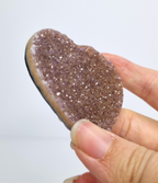 Amethist met agaat hart