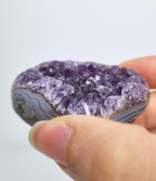 Amethist met agaat hart