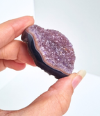 Amethist met agaat hart