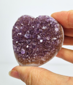 Amethist met agaat hart