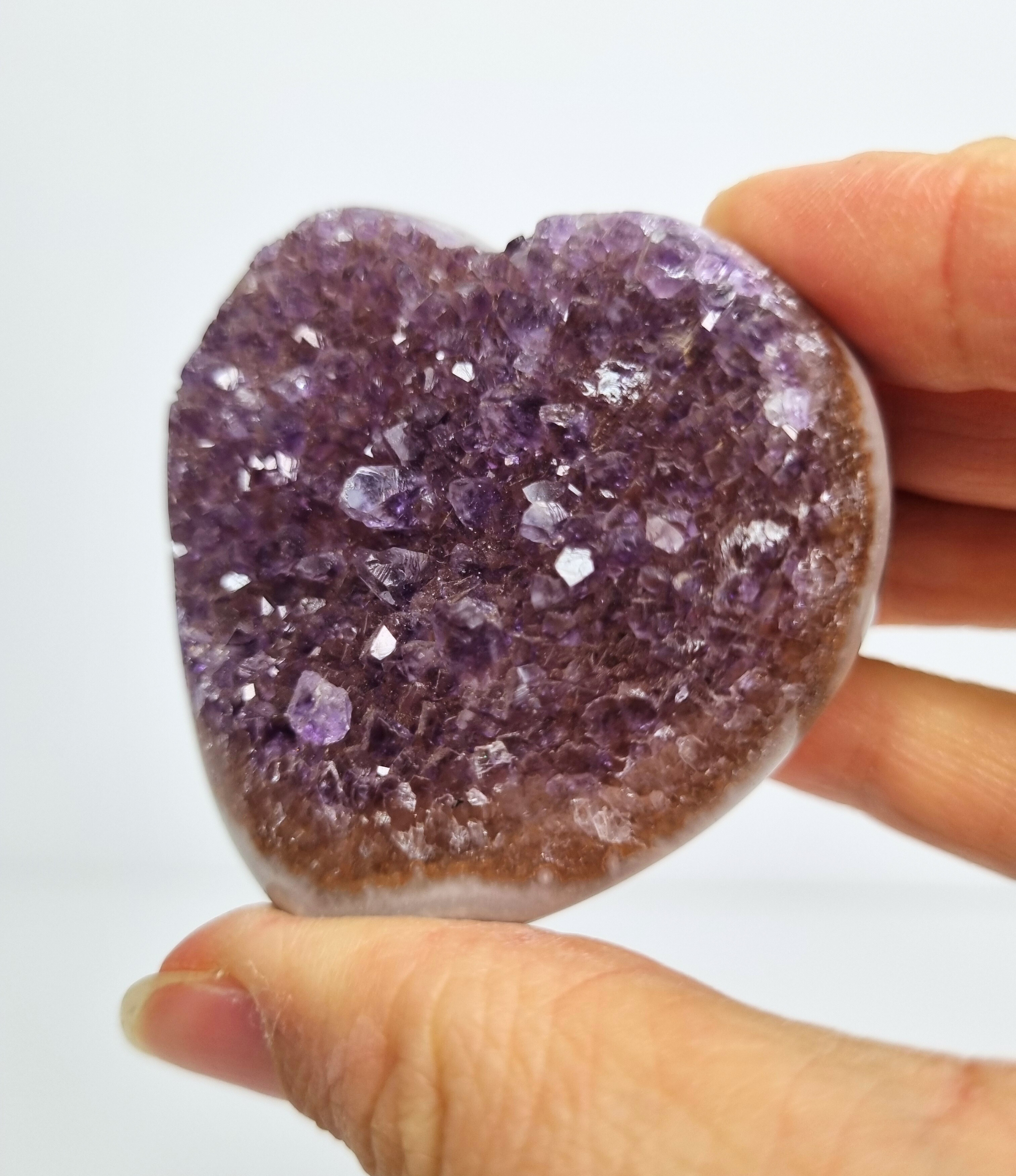 Amethist met agaat hart