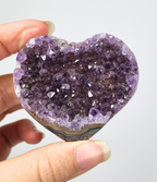 Amethist met agaat hart