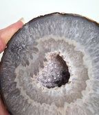 Agaat geode op standvlak