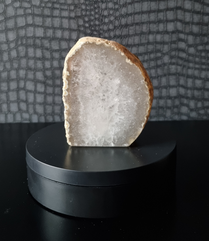 Agaat geode waxinelichthouder