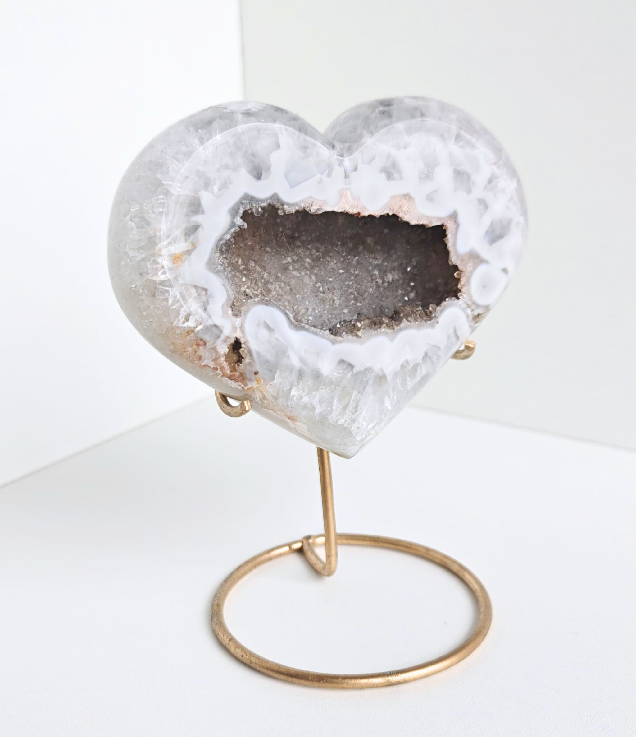 Agaat hart op standaard