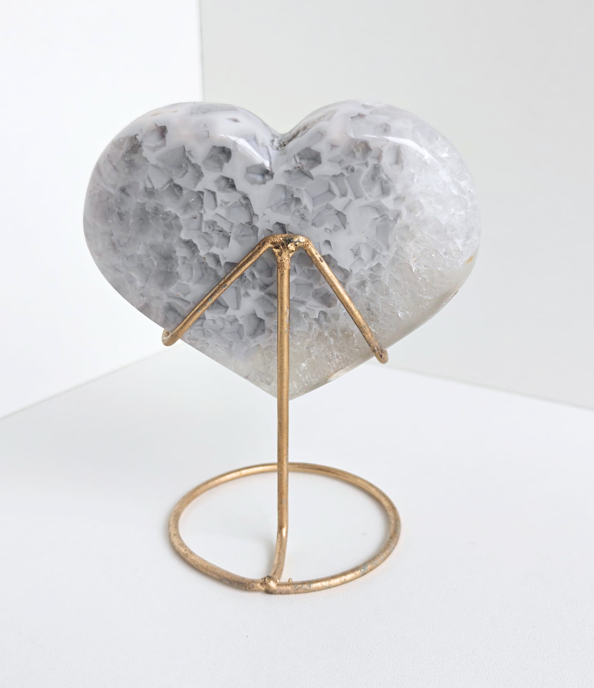 Agaat hart op standaard