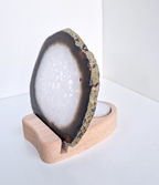 Agate disc with tealight holder