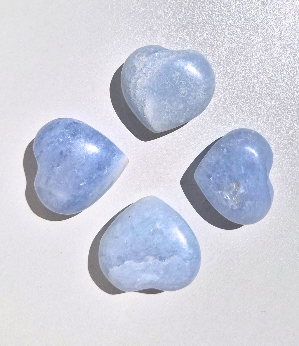 Heart - Blue calcite