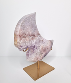 Roze amethist maan op standaard