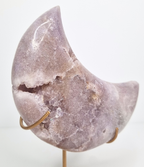 Roze amethist maan op standaard