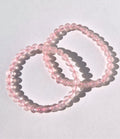Rozekwarts kogelarmband 6mm