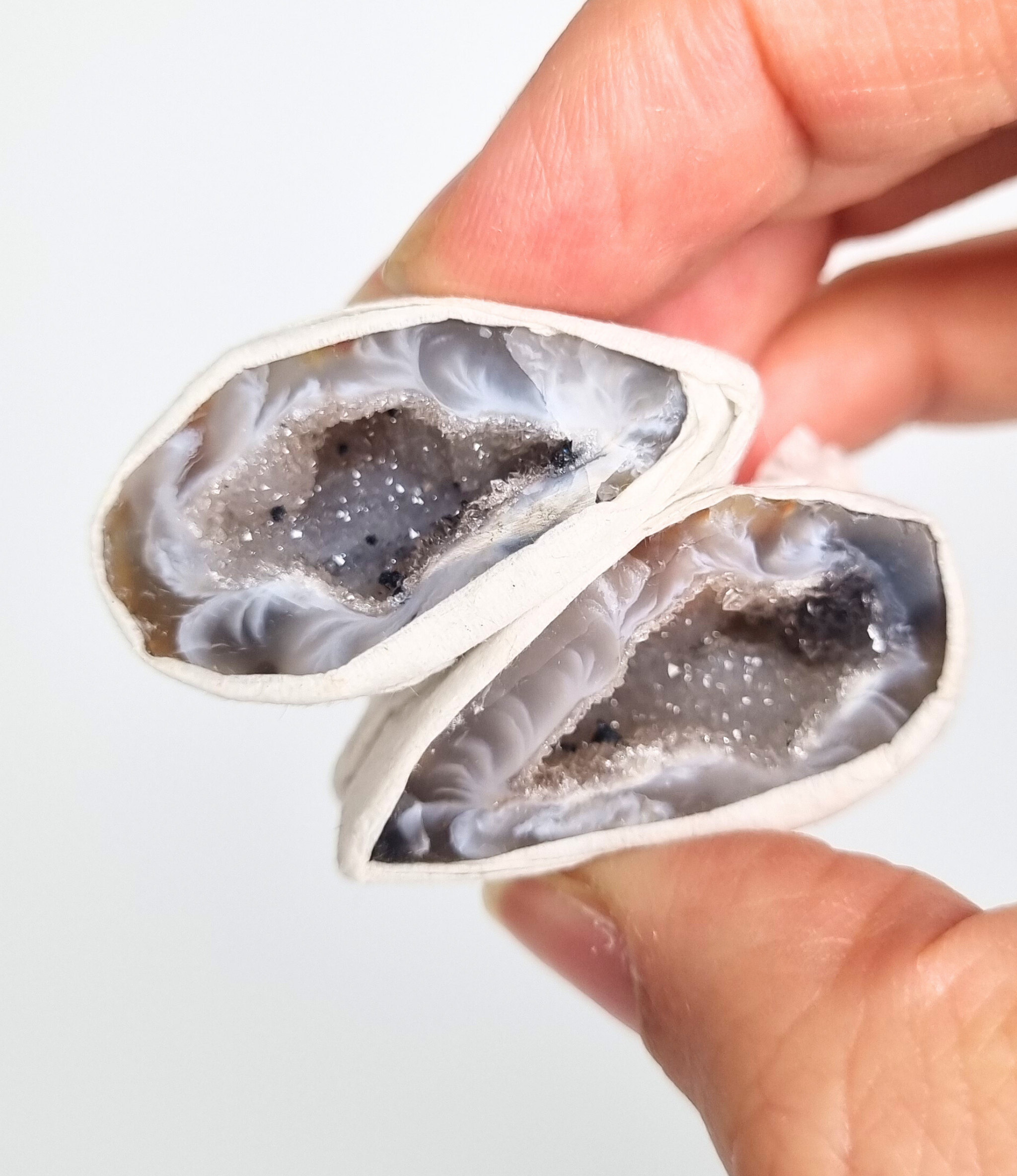 Agaat geode paartjes #8