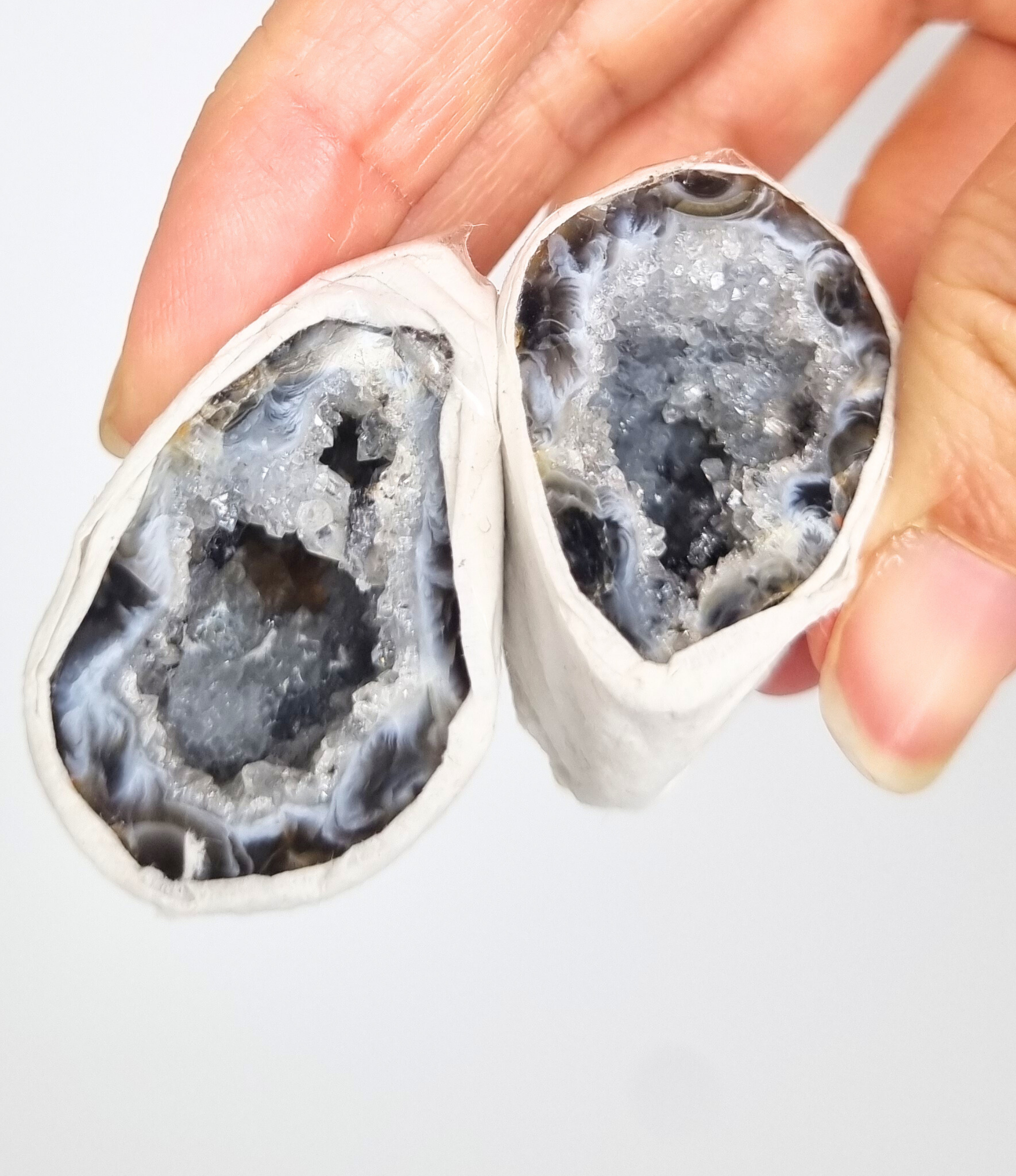 Agaat geode paartjes #9