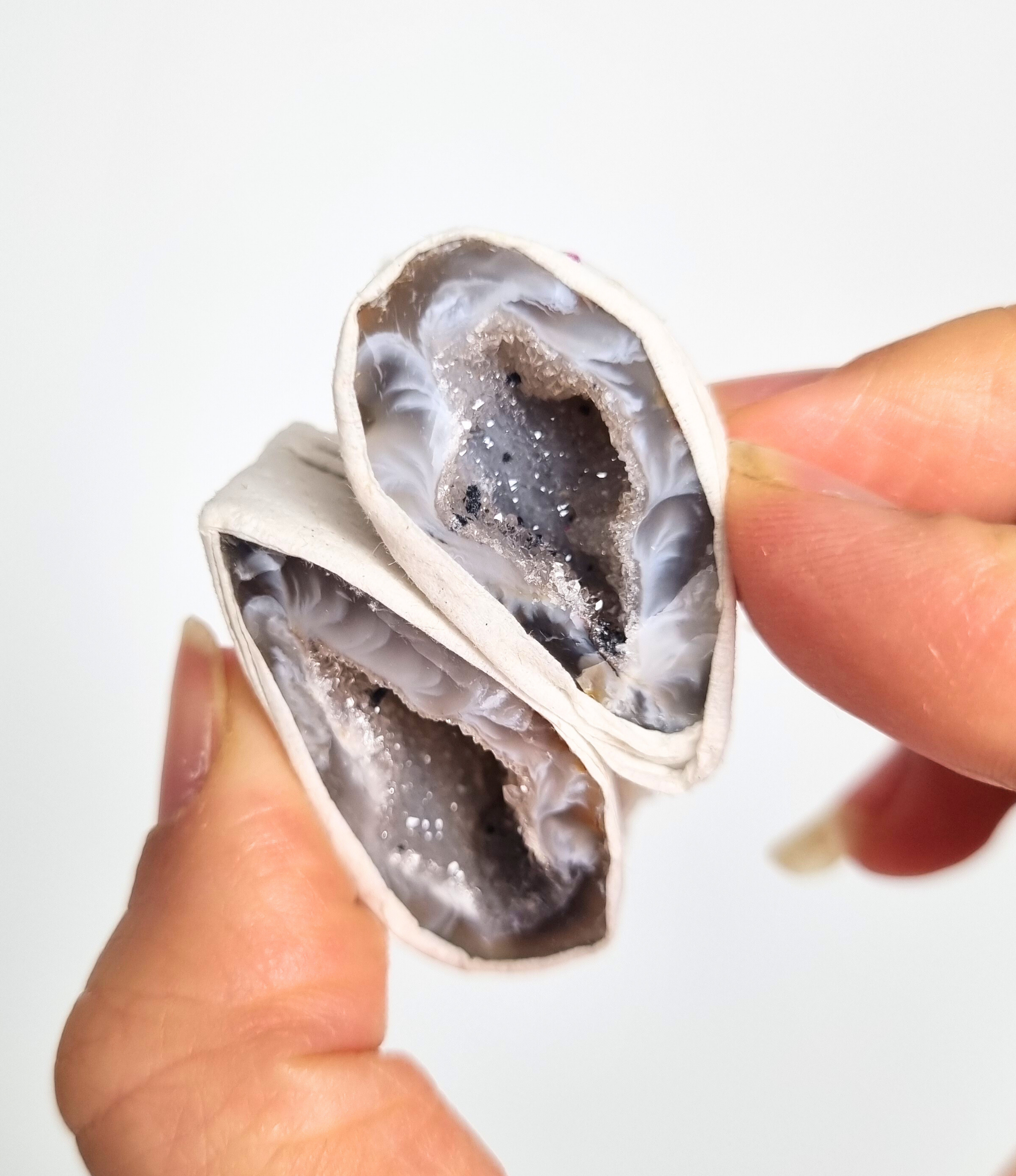 Agaat geode paartjes #8