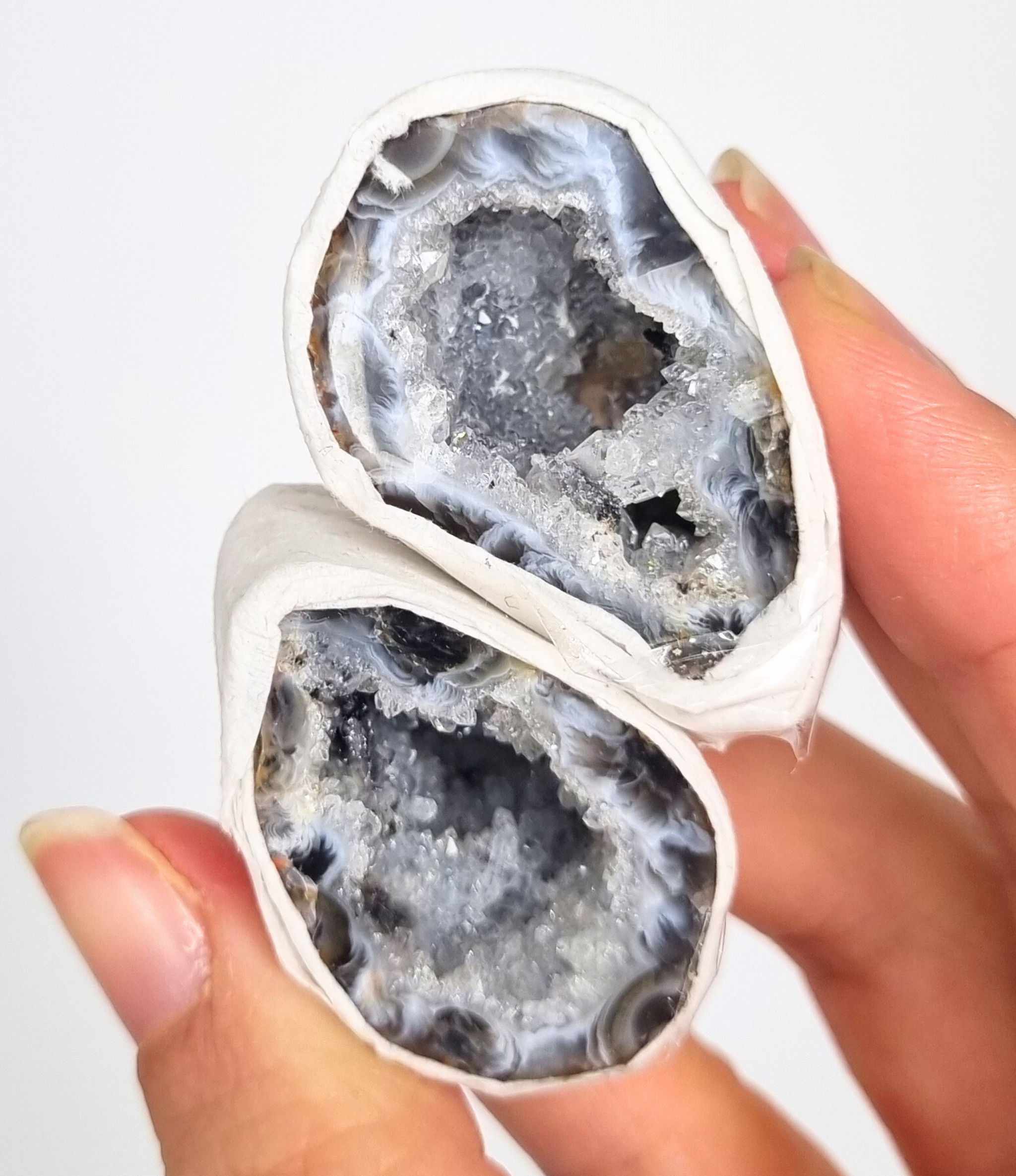 Agaat geode paartjes #9
