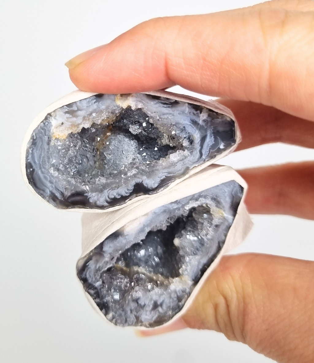 Agaat geode paartjes #11