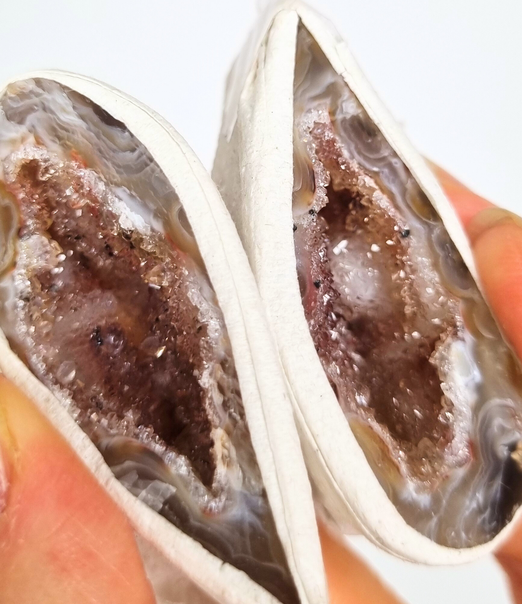 Agaat geode paartjes #13
