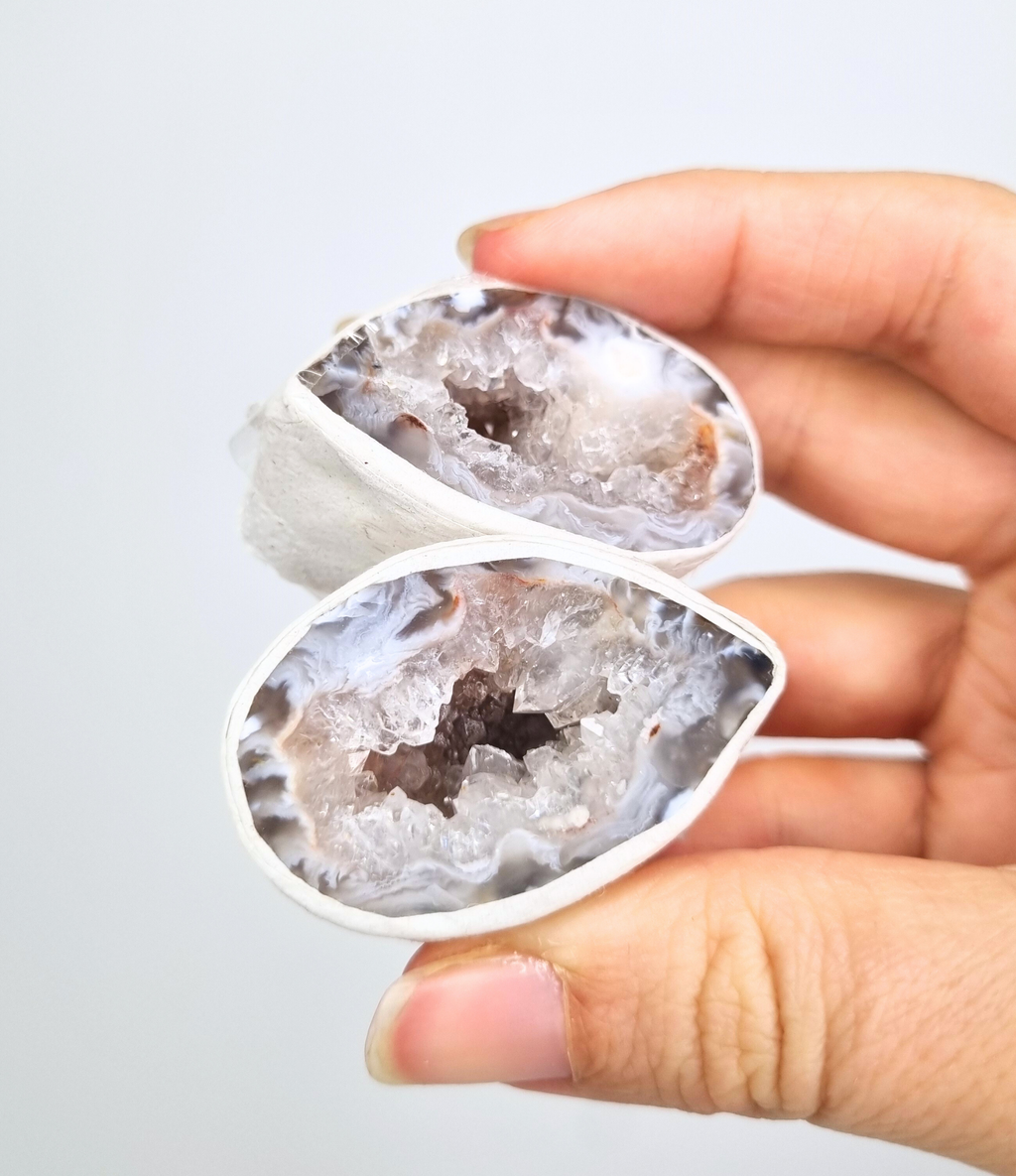 Agaat geode paartjes #10