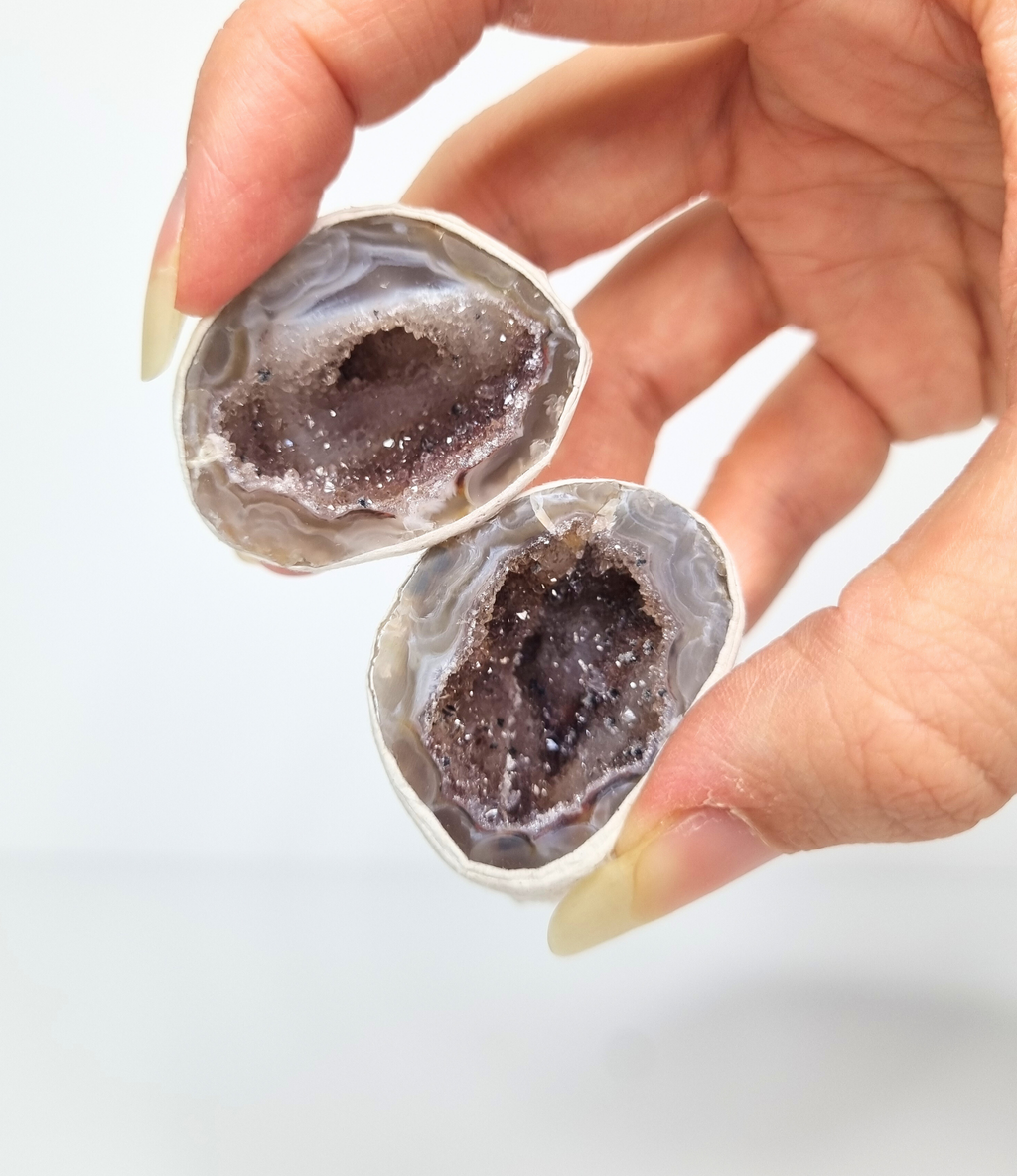 Agaat geode paartjes #7