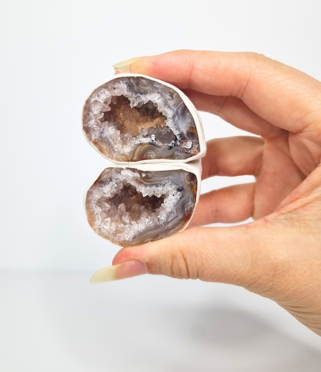 Agaat geode paartjes #6