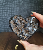 Amethist hart inclusief standaard