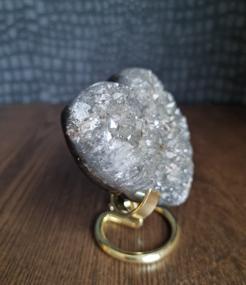 Amethist hart inclusief standaard