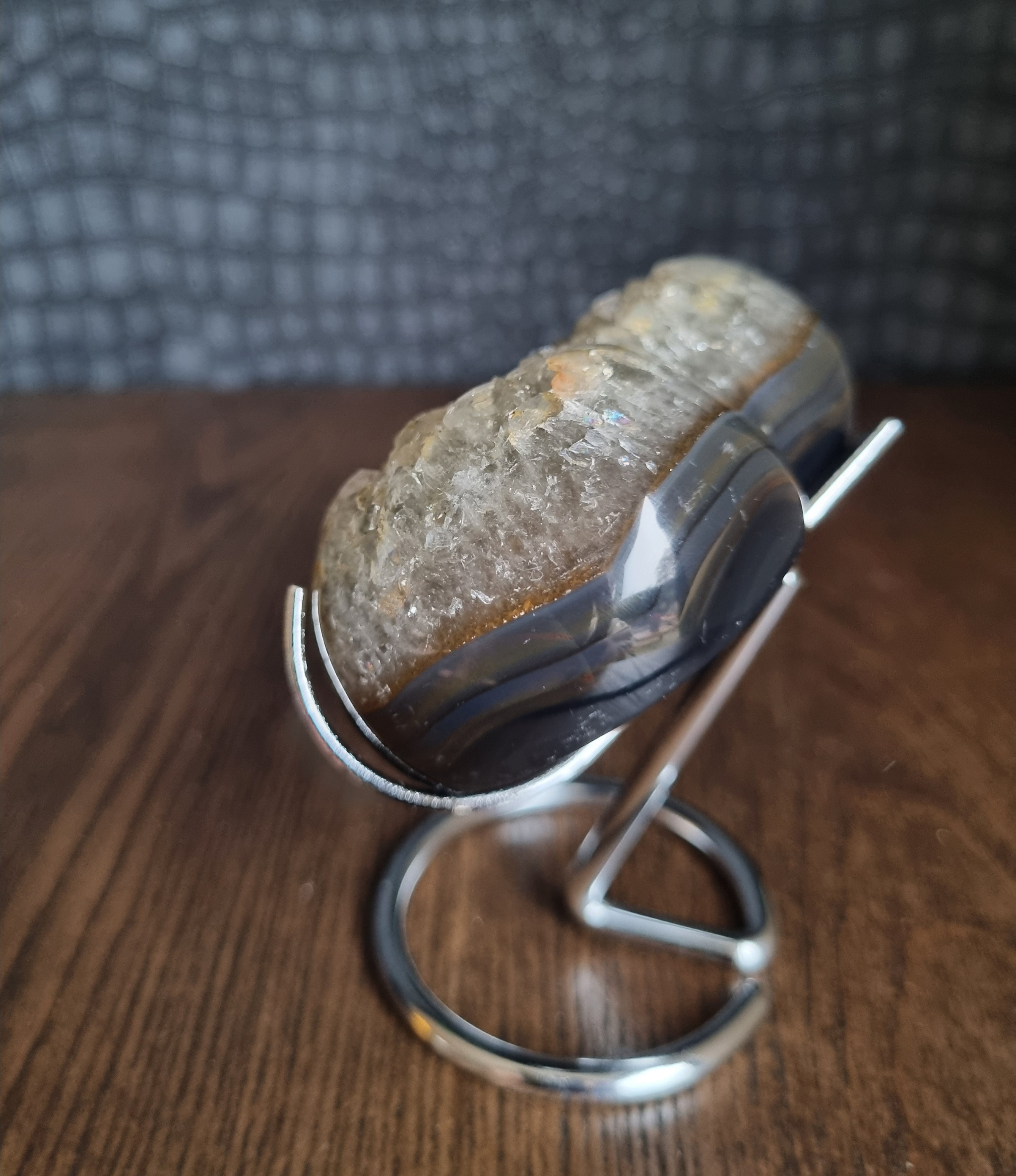 Amethist hart inclusief standaard